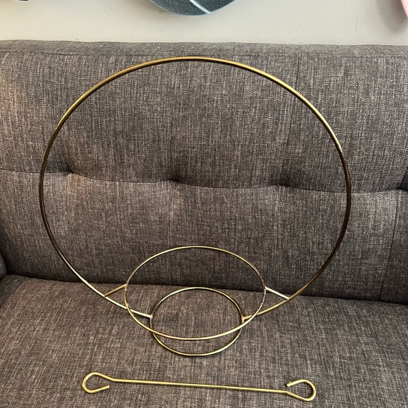 Vintage Mcm brass plant hanger - Picture 2 of 6